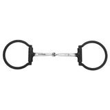 BAR H EQUINE Western Antique Fixed D Ring Snaffle Bit Single Jointed