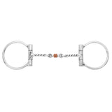 BAR H EQUINE Western D Ring Twisted Mouth Copper Rollers