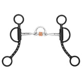 BAR H EQUINE Western Antique Dot Shank Bit with Copper Roller