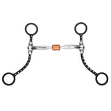 BAR H EQUINE Western Antique Short Shank Bit with Copper Roller & Comfort Mouthpiece