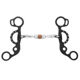 BAR H EQUINE Western Argentine Shank Bit with Comfort Mouthpiece & Copper Rollers