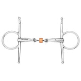 BAR H EQUINE Full Cheek Snaffle Bit Stainless Steel with Copper Roller