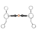 BAR H EQUINE Cowhorse Junior Bit with Sweet Iron & Copper Roller Mouthpiece