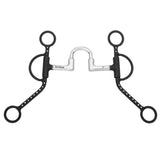 BAR H EQUINE Western Long Shank w/ Silver Dots Correction Bit Stainless Steel