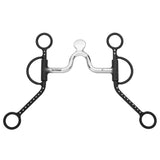 BAR H EQUINE Western Shank Bit with Low Port & Spade Mouthpiece