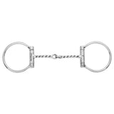 BAR H EQUINE D-Ring Stainless Steel Twisted Wire Snaffle Bit