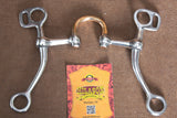 5" Hilason Stainless Steel Tom Thumb Horse Bit W/ Copper Highport Mouth
