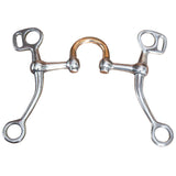 5" Hilason Stainless Steel Tom Thumb Horse Bit W/ Copper Highport Mouth