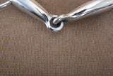 HILASON Western Horse Weighted O Ring Snaffle Bit SS and Black Sweet Iron