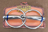 HILASON Western Horse Weighted O Ring Snaffle Bit SS and Black Sweet Iron
