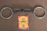 HILASON Western Horse Weighted O Ring Snaffle Bit SS and Black Sweet Iron