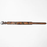 BAR H EQUINE Bonnie Blossom Sunflower Hand Painted Western Leather Dog Collar