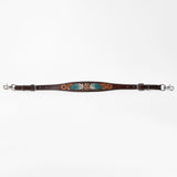 Bar H Equine American Leather Horse Saddle Tack One Ear Headstall Breast Collar Browband Wither Strap Set