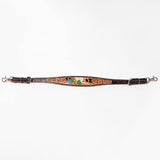 Bar H Equine American Leather Horse Saddle Tack One Ear Headstall | Breast Collar Browband Wither Strap Set for Horses BER180