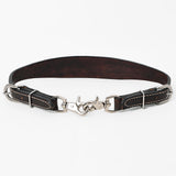 Bar H Equine Genuine Western American Leather Horse Premium Headstall & Breast Collar Set