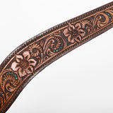 Bar H Equine Genuine Western American Leather Horse Premium Headstall & Breast Collar Set