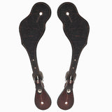 Bar H Equine Leather Spurs Straps for Adults Western Womens Spur Horse Riding Barrel Racing Show and Rodeo Strap Adult Women