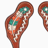 Bar H Equine Leather Spurs Straps for Adults Western Womens Spur Horse Riding Barrel Racing Show and Rodeo Strap Adult Women