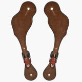 Bar H Equine Leather Spurs Straps for Adults Western Womens Spur Horse Riding Barrel Racing Show and Rodeo Strap Adult Women