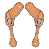 Bar H Equine Leather Spurs Straps for Adults Western Womens Spur Horse Riding Barrel Racing Show and Rodeo Strap Adult Women