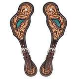 Bar H Equine Leather Spurs Straps for Adults Western Womens Spur Horse Riding Barrel Racing Show and Rodeo Strap Adult Women