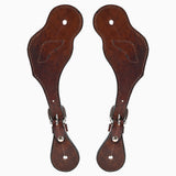 Bar H Equine Leather Spurs Straps for Adults Western Womens Spur Horse Riding Barrel Racing Show and Rodeo Strap Adult Women