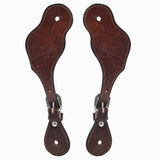 Bar H Equine Leather Spurs Straps for Adults Western Womens Spur Horse Riding Barrel Racing Show and Rodeo Strap Adult Women