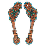Bar H Equine Leather Spurs Straps for Adults Western Womens Spur Horse Riding Barrel Racing Show and Rodeo Strap Adult Women