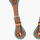 Bar H Equine Leather Spurs Straps for Adults Western Womens Spur Horse Riding Barrel Racing Show and Rodeo Strap Adult Women