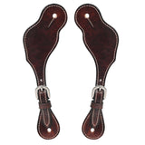 Bar H Equine Leather Spurs Straps for Adults Western Womens Spur Horse Riding Barrel Racing Show and Rodeo Strap Adult Women - BER270-SP