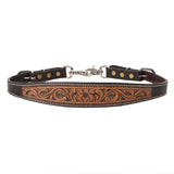 Bar H Equine Genuine Western American Leather Horse Premium Headstall & Breast Collar Set