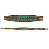 Turquoise Symmetry Horse Western Leather Wither Straps