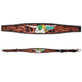 Lady Holly Hand Painted Horse Western Leather Wither Straps