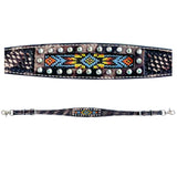 Wither Straps Horse Beautifully Hand Crafted In Genuine Leather With Inlaid Bead Work