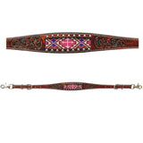 Wither Straps Horse Beautifully Hand Crafted In Genuine Leather With Inlaid bead work