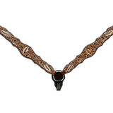 High Quality Leaf Hand Carved Horse Western Fashion Premium Leather Breast Collar