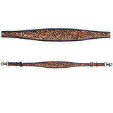 Leaf Hand Carved Horse Western Leather Wither Straps