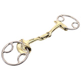 EggBbutt D Ring Gait Bit French Link Snaffle Brass Mouth